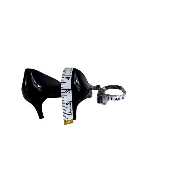 Vaneli Classic Black Patent Leather Pointed Kitten Heel Dress Pump Shoe Wm 8.5 N - Picture 5 of 8